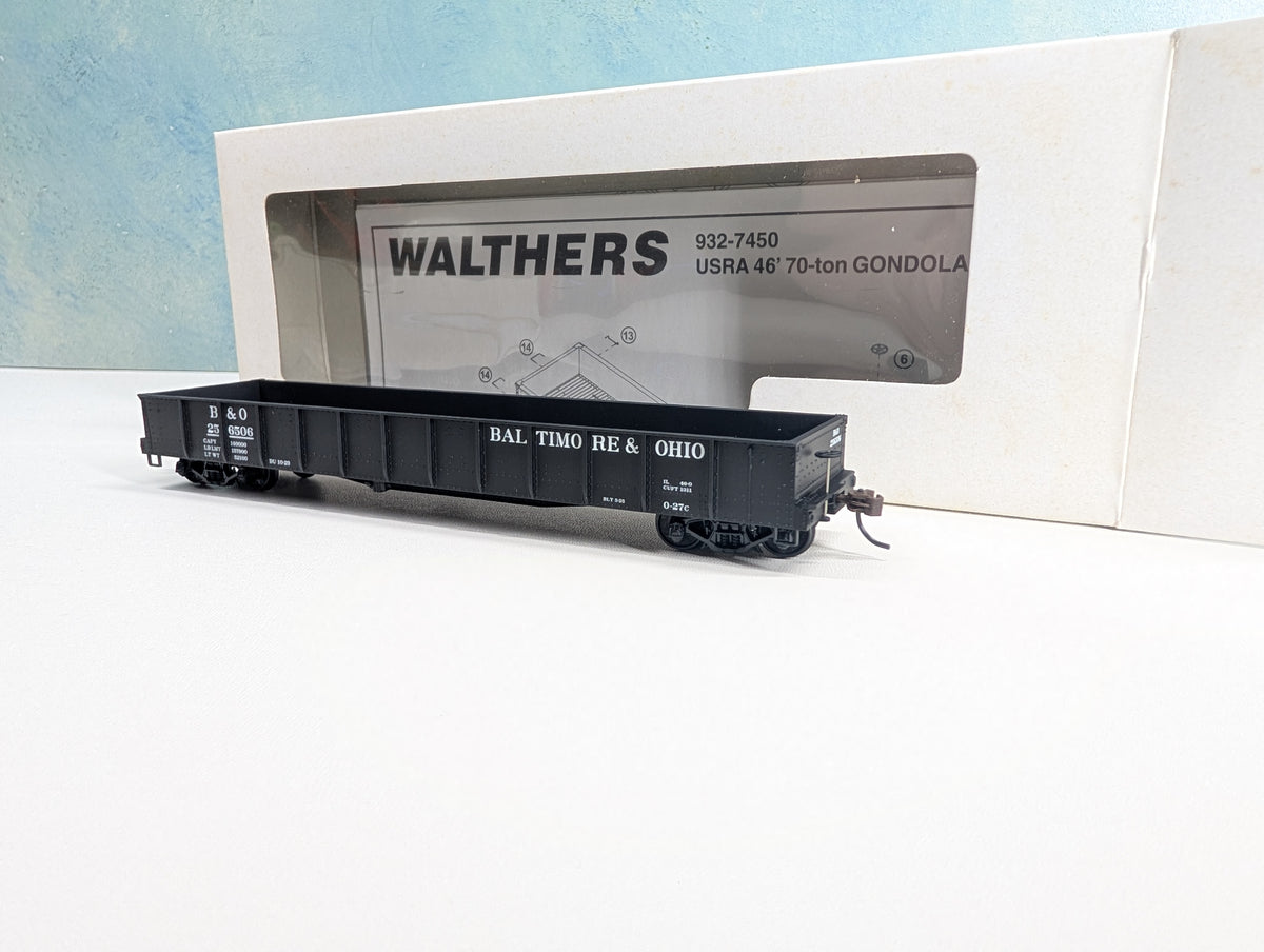 USED Walthers HO Scale 46' USRA Gondola Baltimore and Ohio B&O #256506