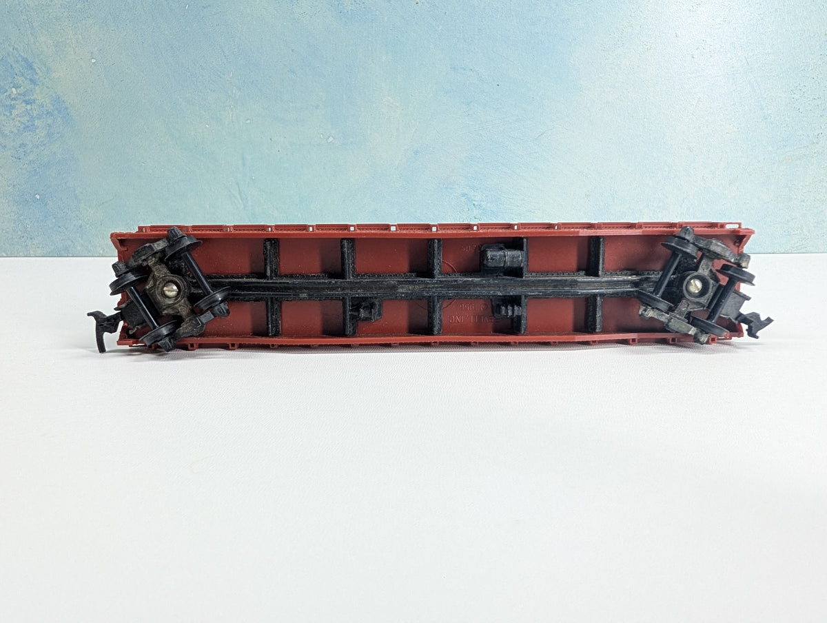 USED Revell HO Scale Bulkhead Flat Car w/ Load Atlantic Coast Line ACL #4150
