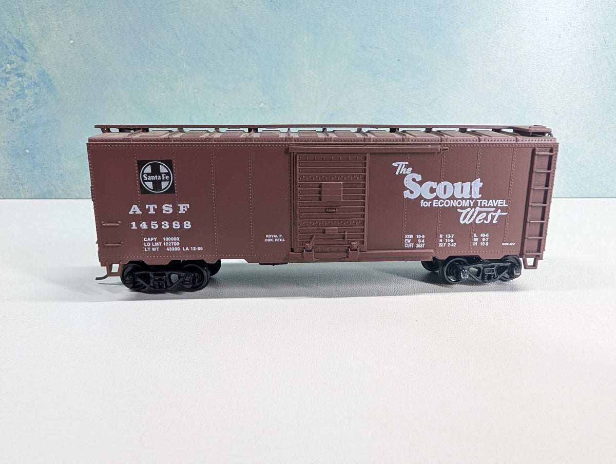 USED Athearn HO Scale 40' Box Car Santa Fe ATSF #145388