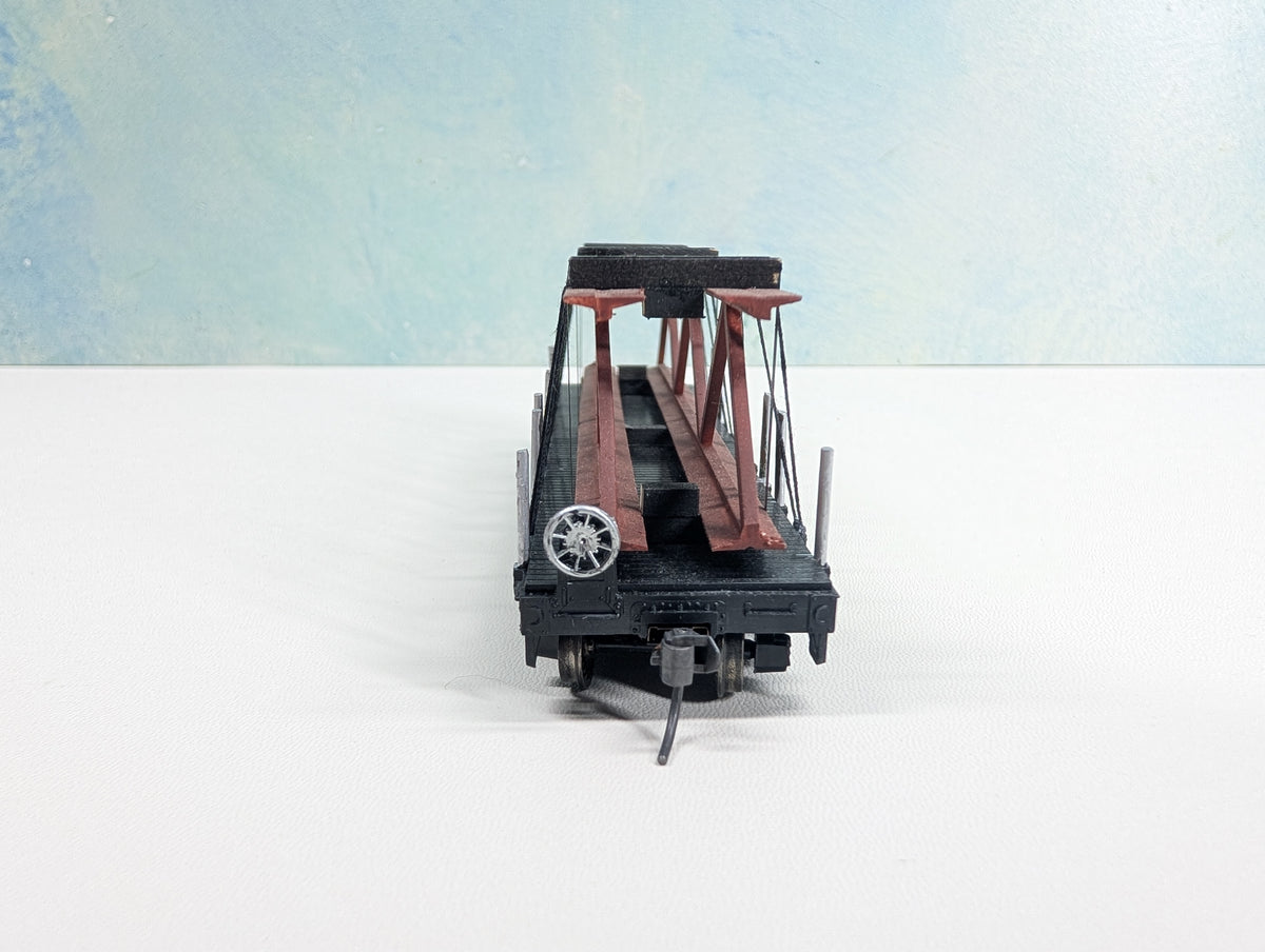 USED Athearn HO Scale Flat Car w/ Custom Load Reading RDG #8990 Metal Wheels