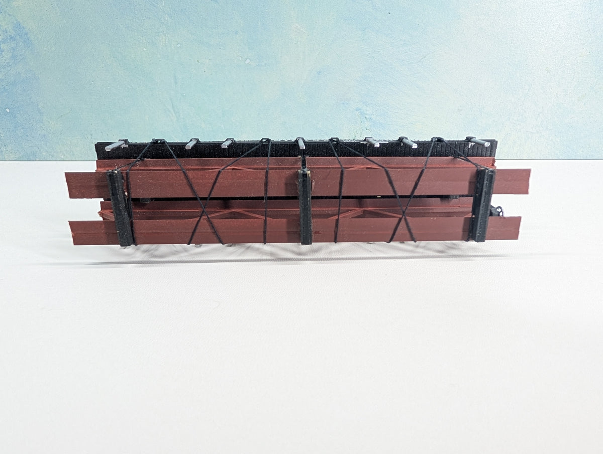 USED Athearn HO Scale Flat Car w/ Custom Load Reading RDG #8990 Metal Wheels