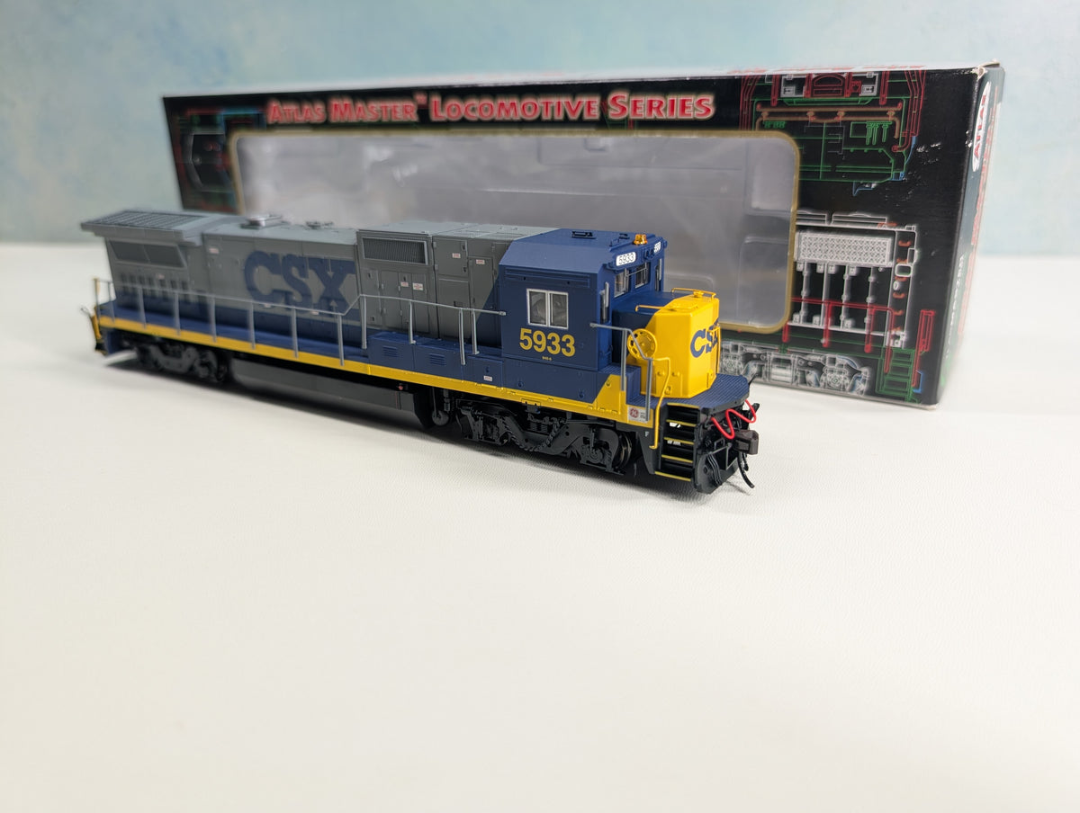 Atlas Master 9007 HO Scale Dash 8-40B Diesel Locomotive CSX #5933 Runs Great DC/DCC
