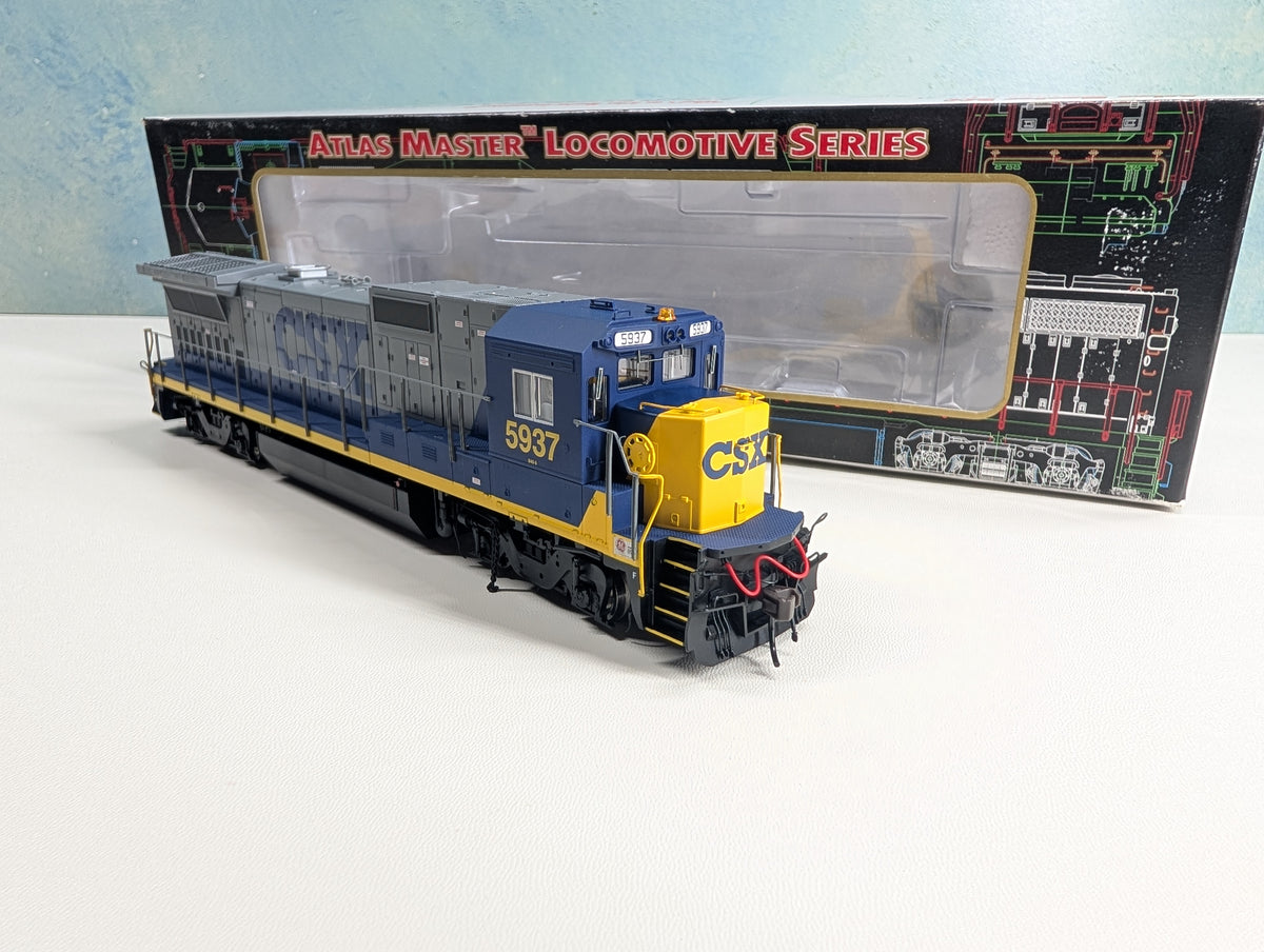 Atlas Master 9008 HO Scale Dash 8-40B Diesel Locomotive CSX #5937 Runs Great DC/DCC