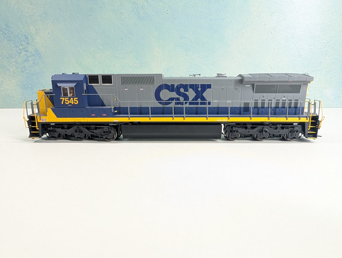 Atlas Master 7611 HO Scale Dash 8-40C Diesel Locomotive CSX #7545 Runs Great Silver DCC Ready