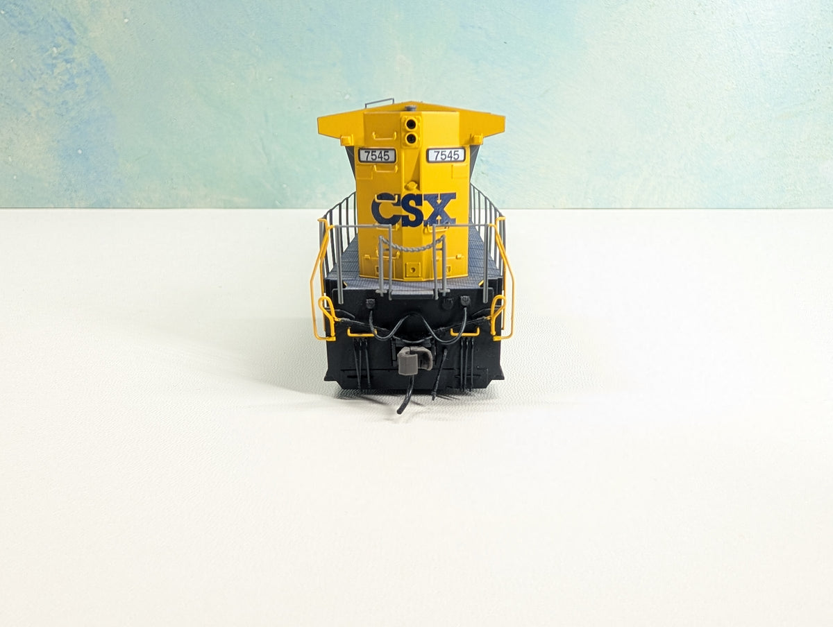 Atlas Master 7611 HO Scale Dash 8-40C Diesel Locomotive CSX #7545 Runs Great Silver DCC Ready