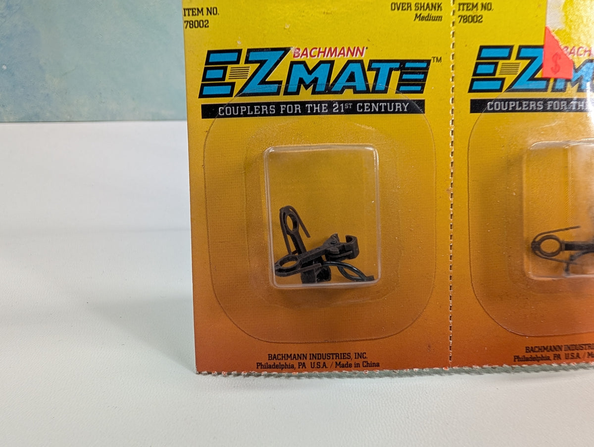 Bachmann 78002 HO Scale Over Shank, Medium E-Z Mate Couplers (4 pcs)