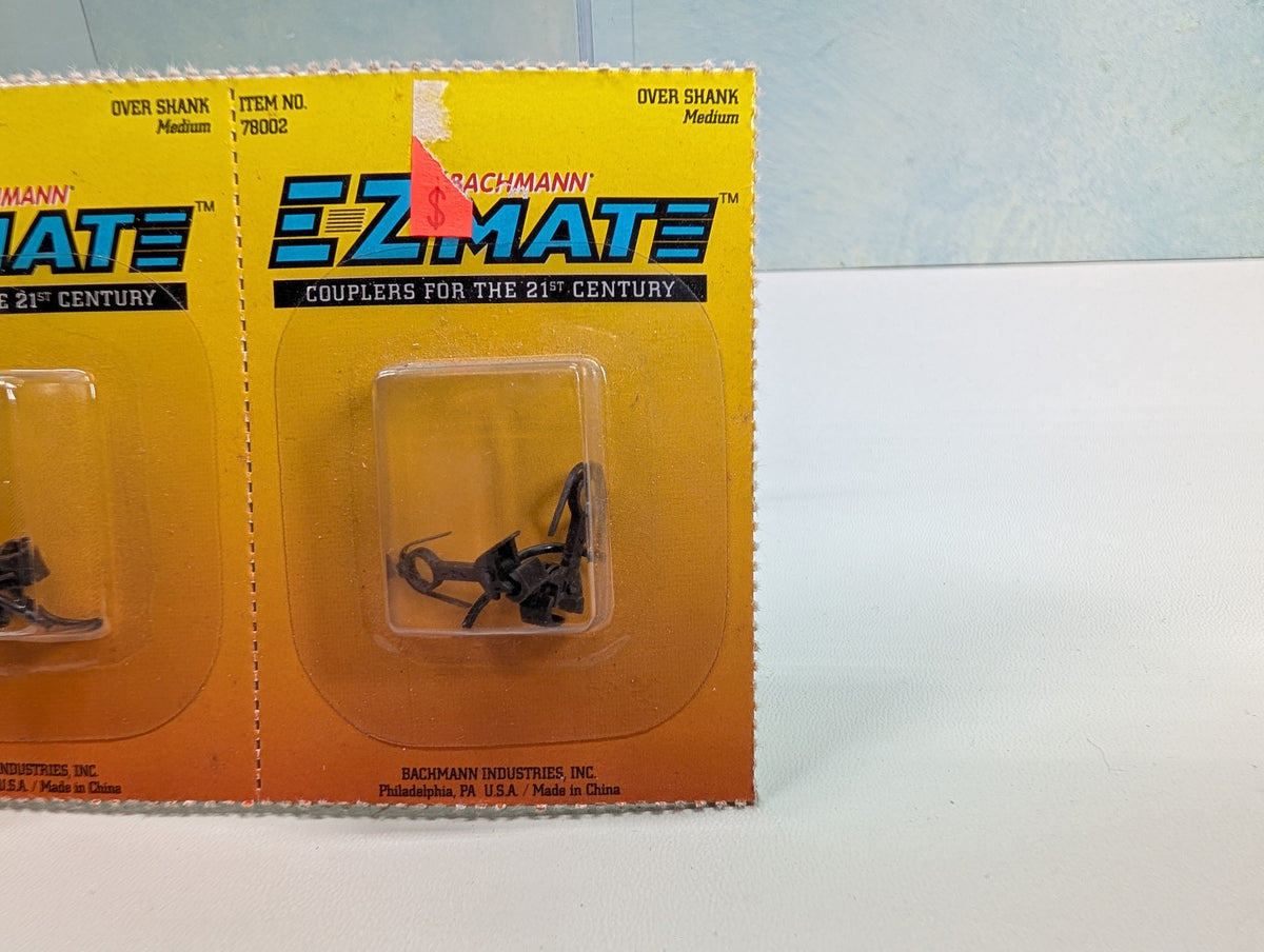 Bachmann 78002 HO Scale Over Shank, Medium E-Z Mate Couplers (4 pcs)