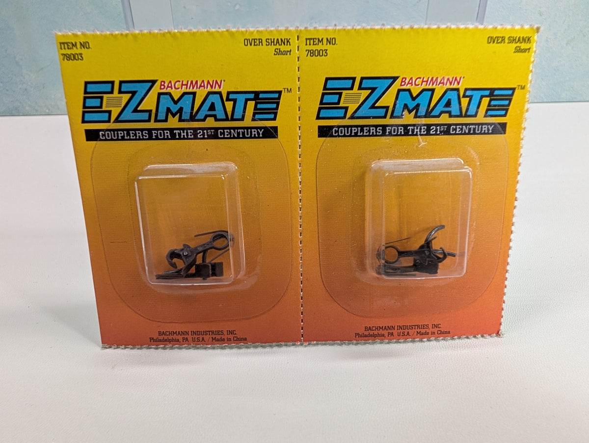 Bachmann 78003 HO Scale Over Shank, Short E-Z Mate Couplers (4 pcs)