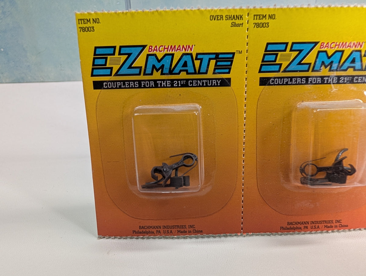 Bachmann 78003 HO Scale Over Shank, Short E-Z Mate Couplers (4 pcs)