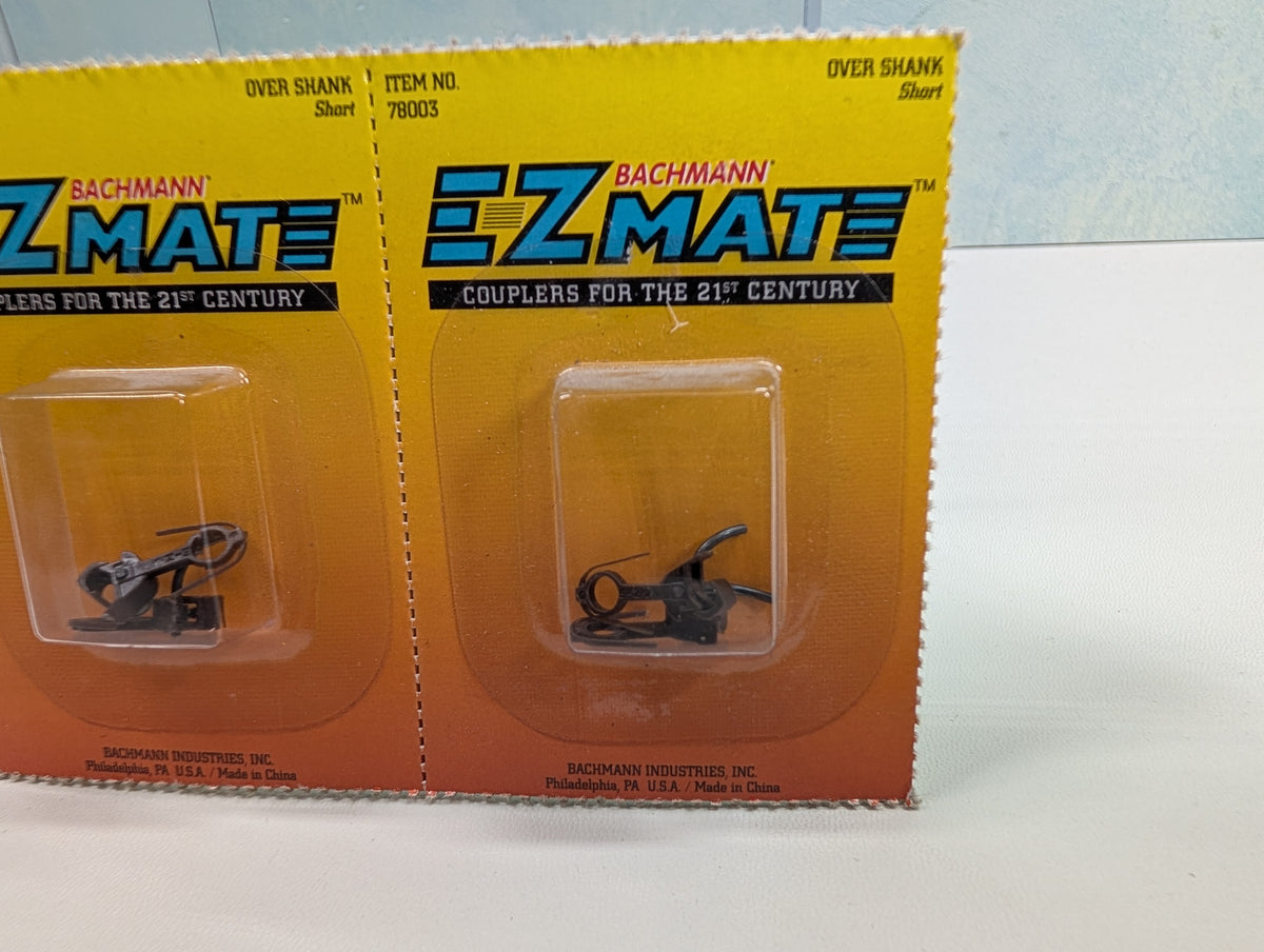 Bachmann 78003 HO Scale Over Shank, Short E-Z Mate Couplers (4 pcs)