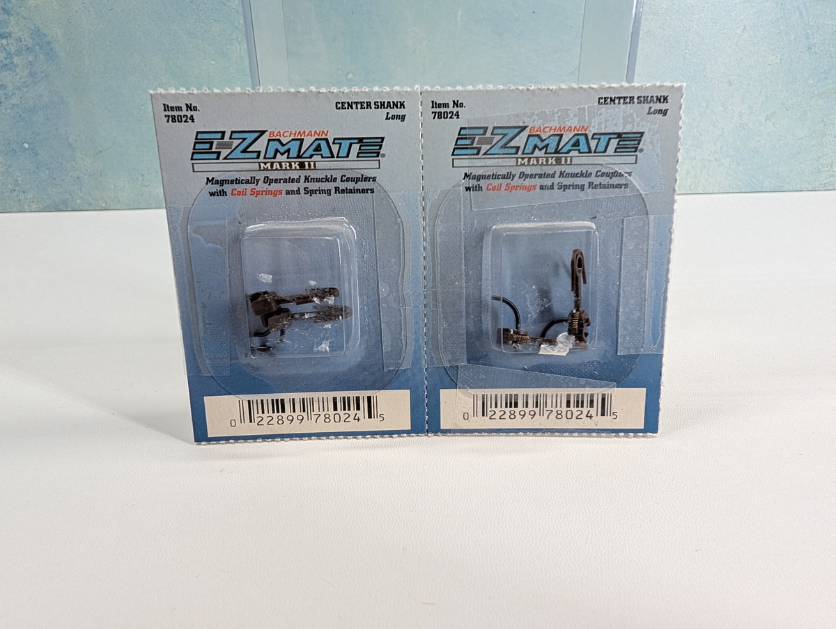 Bachmann 78024 HO Scale Center Shank, Long E-Z Mate Couplers (4 pcs)