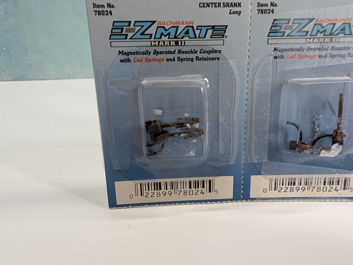 Bachmann 78024 HO Scale Center Shank, Long E-Z Mate Couplers (4 pcs)
