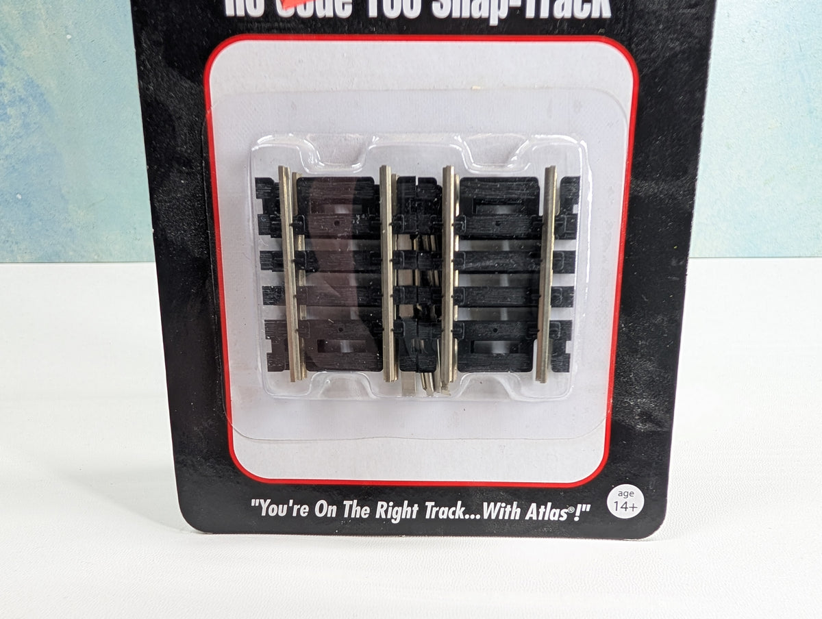 Atlas 825 HO Scale 1.5" Straight Nickel Silver Code 100 Track (4 pcs)