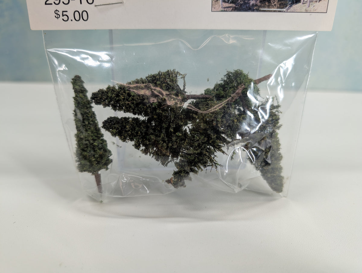 Grand Central Gems T-6 HO Scale 6 Small Pine Trees