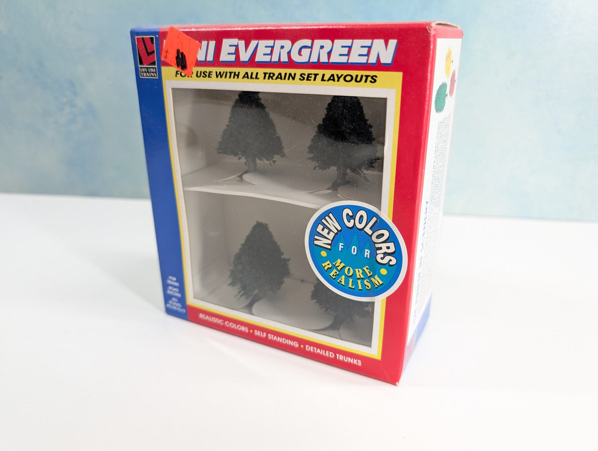 Life-Like 1941 HO Scale Mini Evergreen Trees (4 pcs)