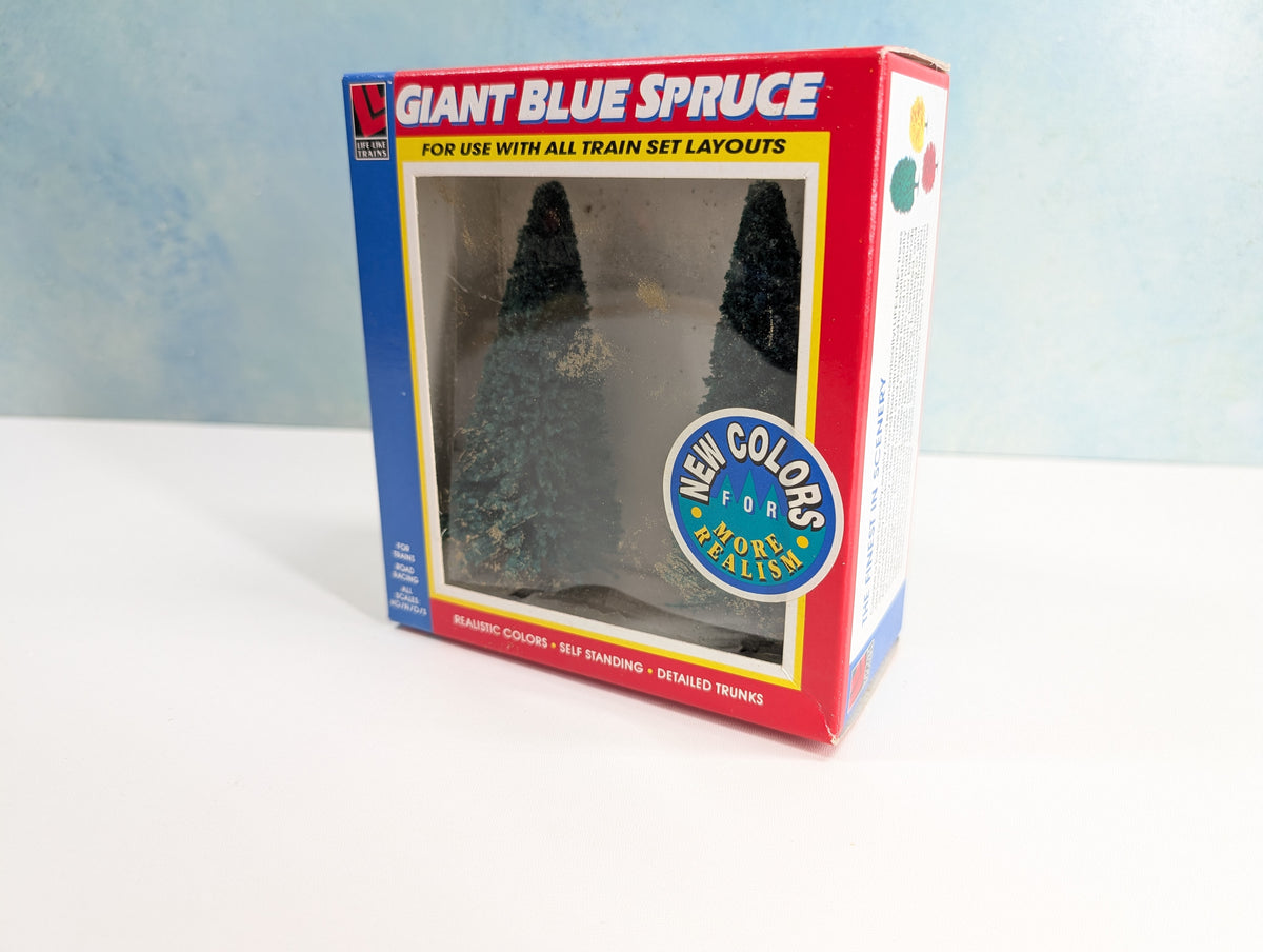 Life-Like 1952 HO Scale Giant Blue Spruce Trees (2 pcs)