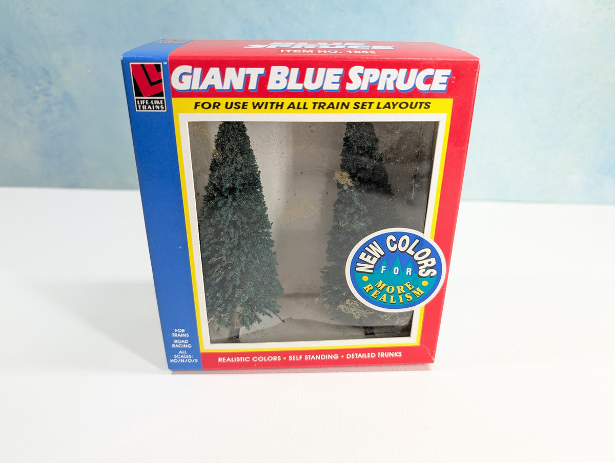 Life-Like 1952 HO Scale Giant Blue Spruce Trees (2 pcs)