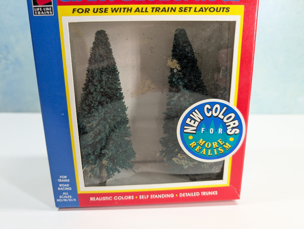Life-Like 1952 HO Scale Giant Blue Spruce Trees (2 pcs)