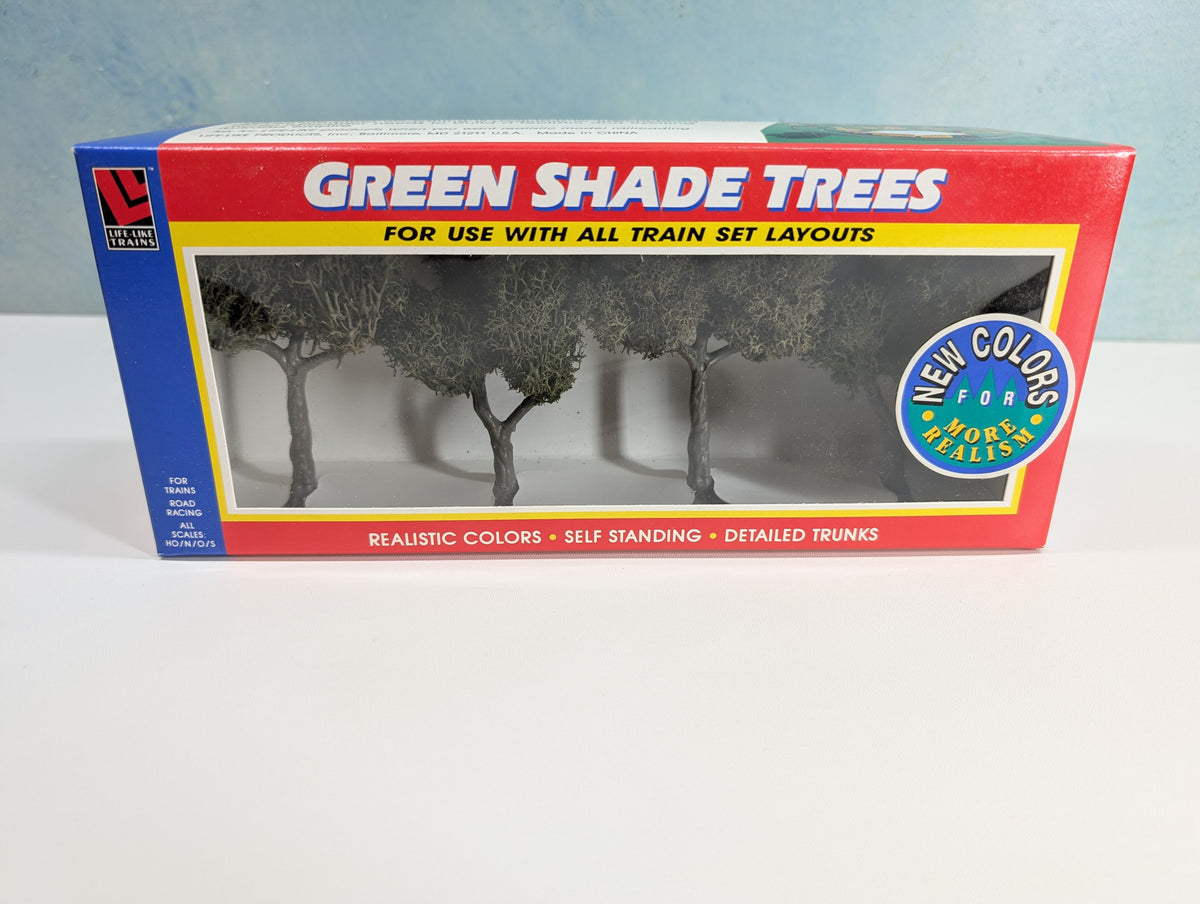 Life-Like 1921 HO Scale Green Shade Trees (4 pcs)