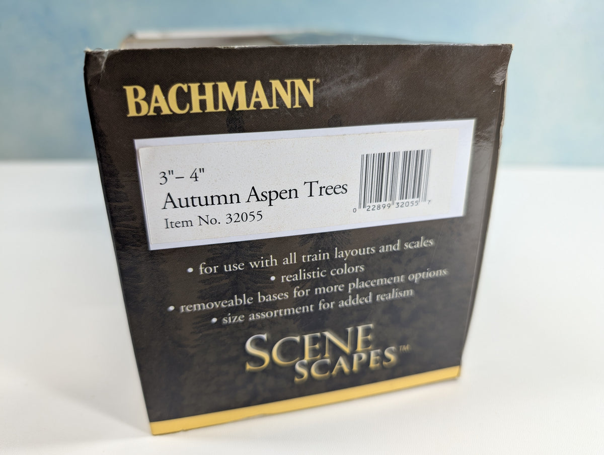 Bachmann 32055 HO Scale Scene Scapes 3" to 4" Autumn Aspen Trees (3 pcs)