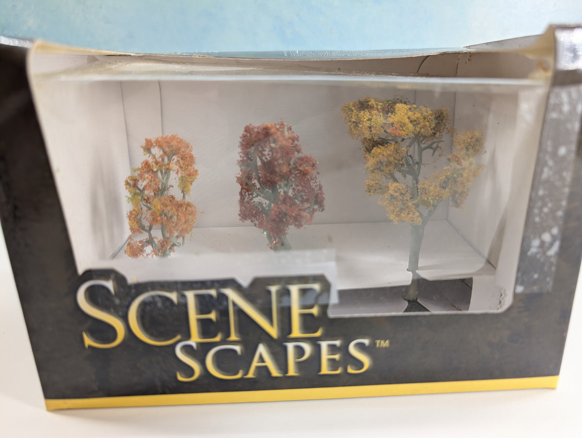 Bachmann 32055 HO Scale Scene Scapes 3" to 4" Autumn Aspen Trees (3 pcs)