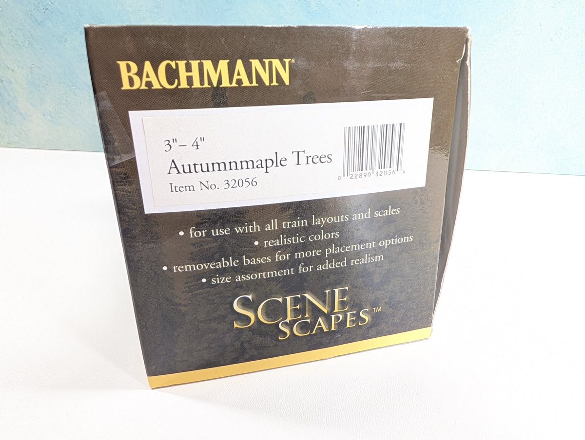 Bachmann 32056 HO Scale Scene Scapes 3" to 4" Autumn Maple Trees (3 pcs)