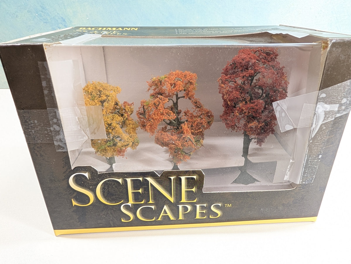 Bachmann 32056 HO Scale Scene Scapes 3" to 4" Autumn Maple Trees (3 pcs)