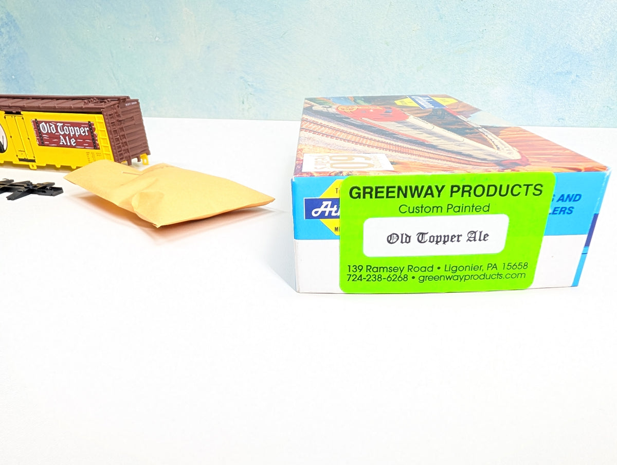 Athearn HO Scale 40' Reefer Box Car Old Copper Ale MDT #21208 Greenway Products Custom KIT