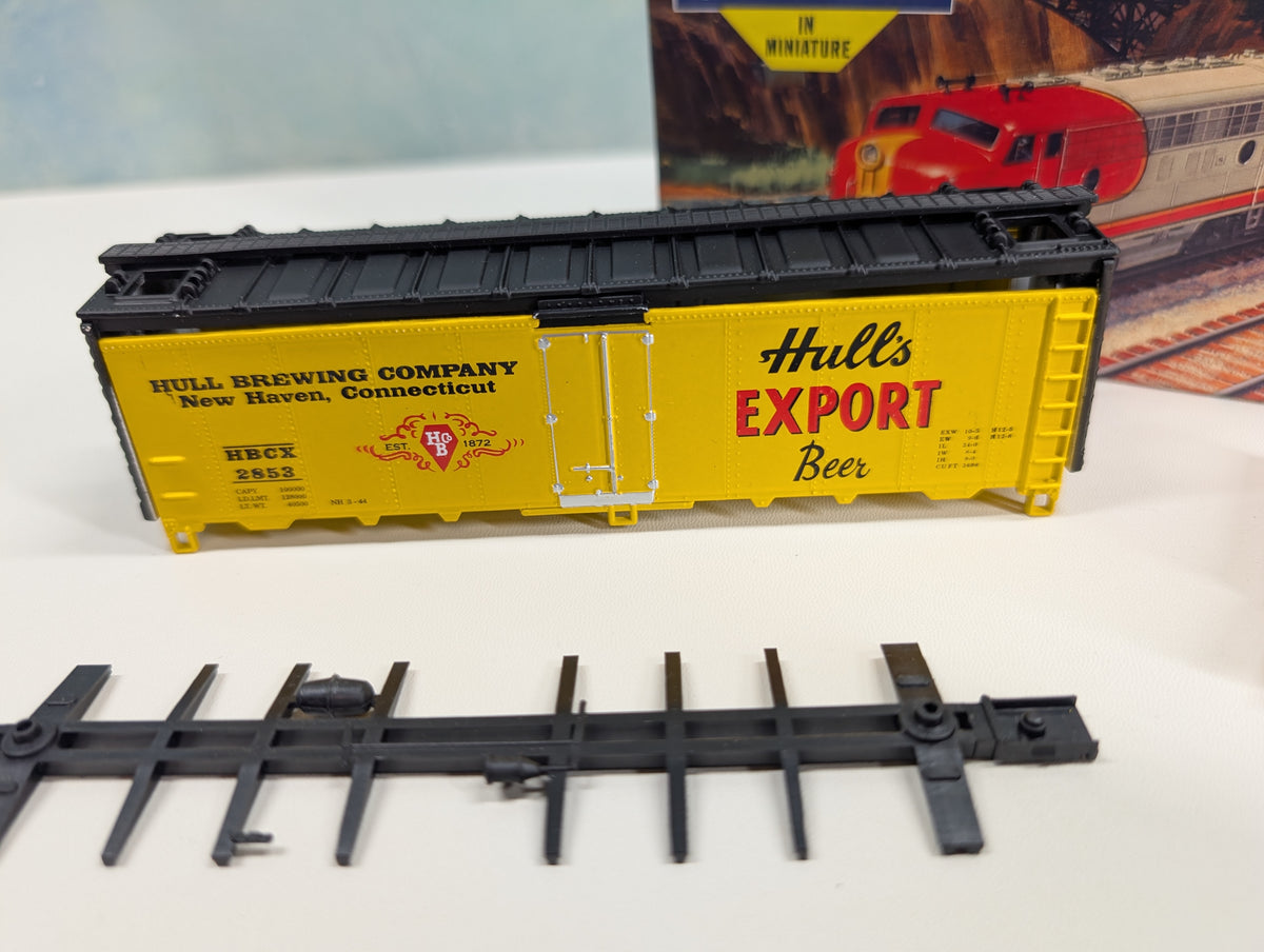 Athearn HO Scale 40' Reefer Box Car Hull's Export Beer HBCX #2853 Greenway Products Custom KIT