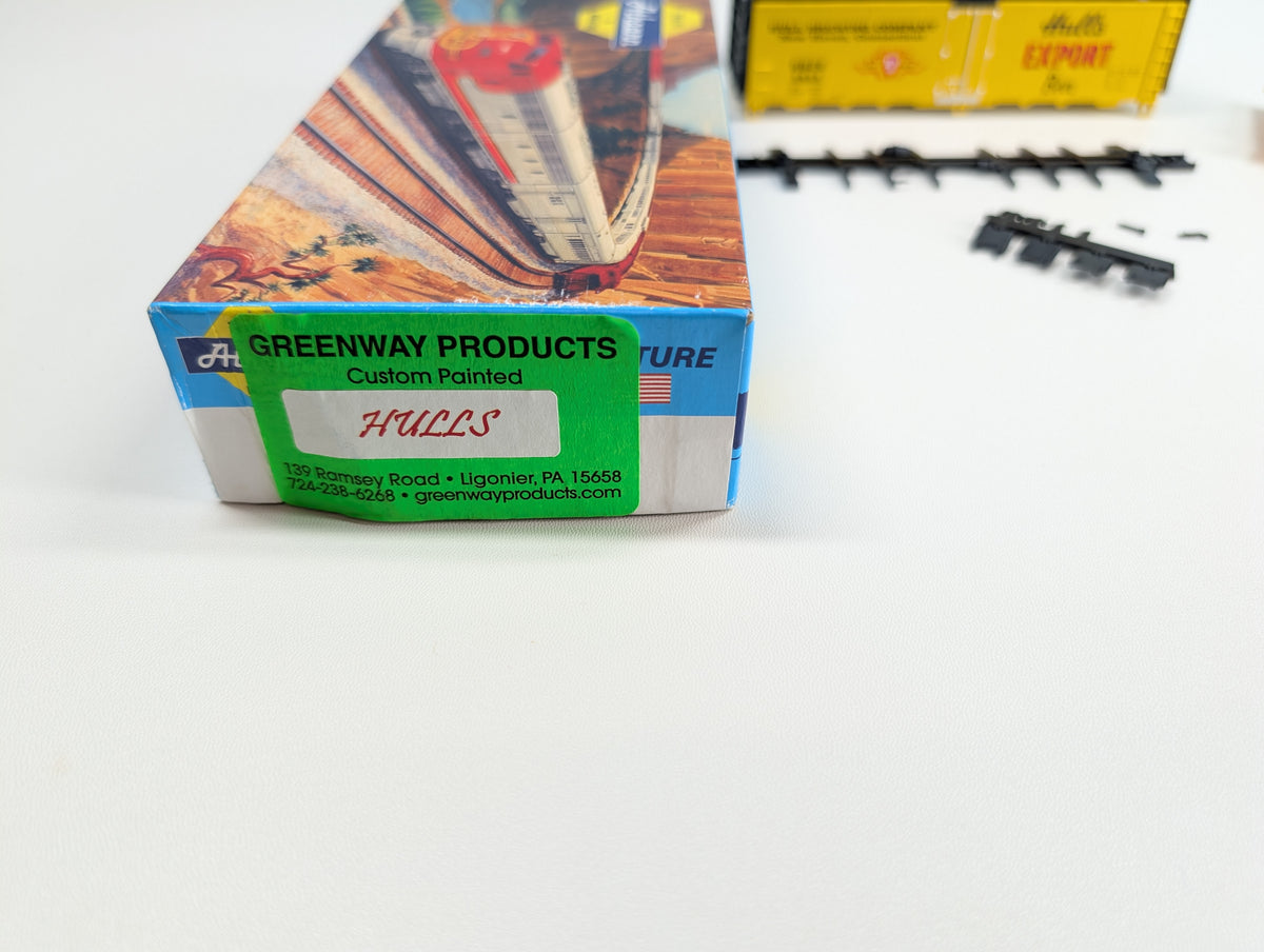 Athearn HO Scale 40' Reefer Box Car Hull's Export Beer HBCX #2853 Greenway Products Custom KIT