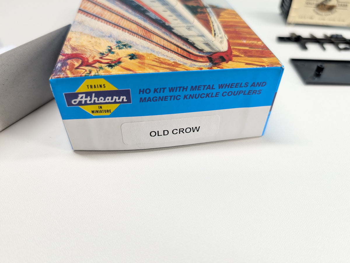 Athearn HO Scale 40' Wooden Box Car Old Crow Distillery OCX #798 Greenway Products Custom KIT