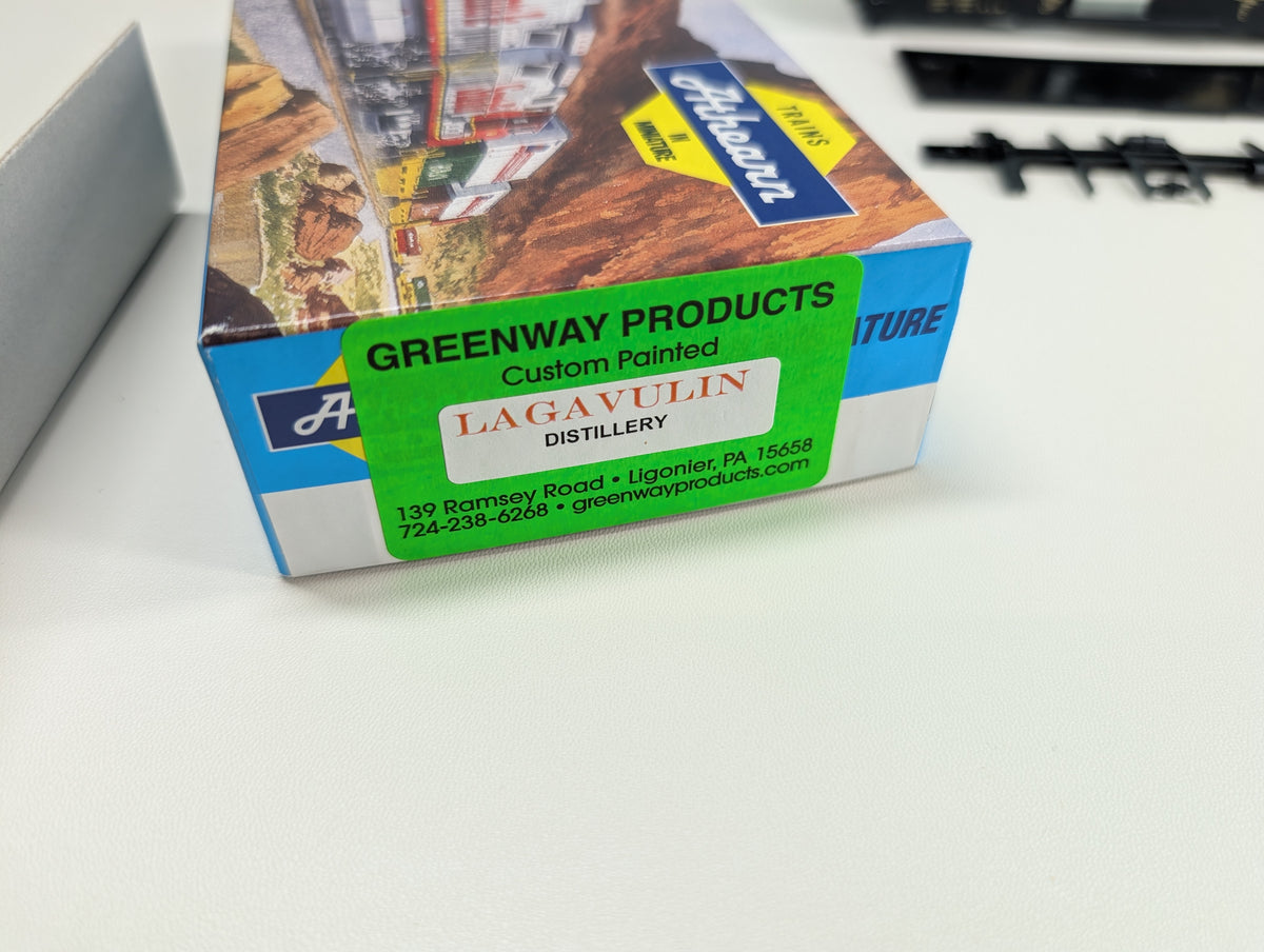Athearn HO Scale 40' Box Car Lagavulin Distillery NH #4350 Greenway Products Custom KIT