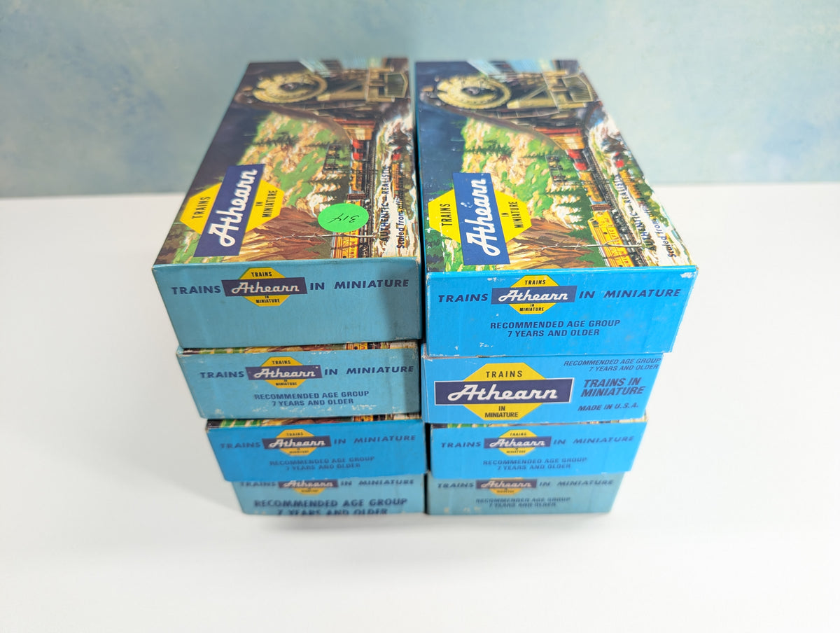 USED Athearn HO Scale Lot of Empty Train Boxes for Storage (8 pcs)