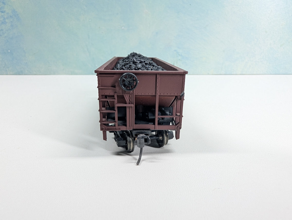 USED Athearn HO Scale 2 Bay Hopper w/ Load Western Maryland WM #16502 Metal Wheels