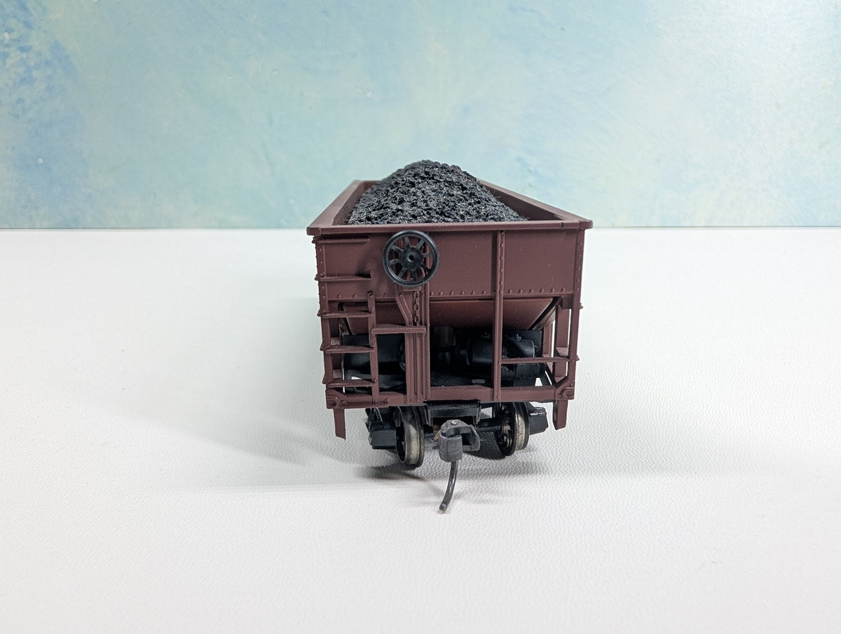 USED Athearn HO Scale 2 Bay Hopper w/ Load Western Maryland WM #16508 Metal Wheels