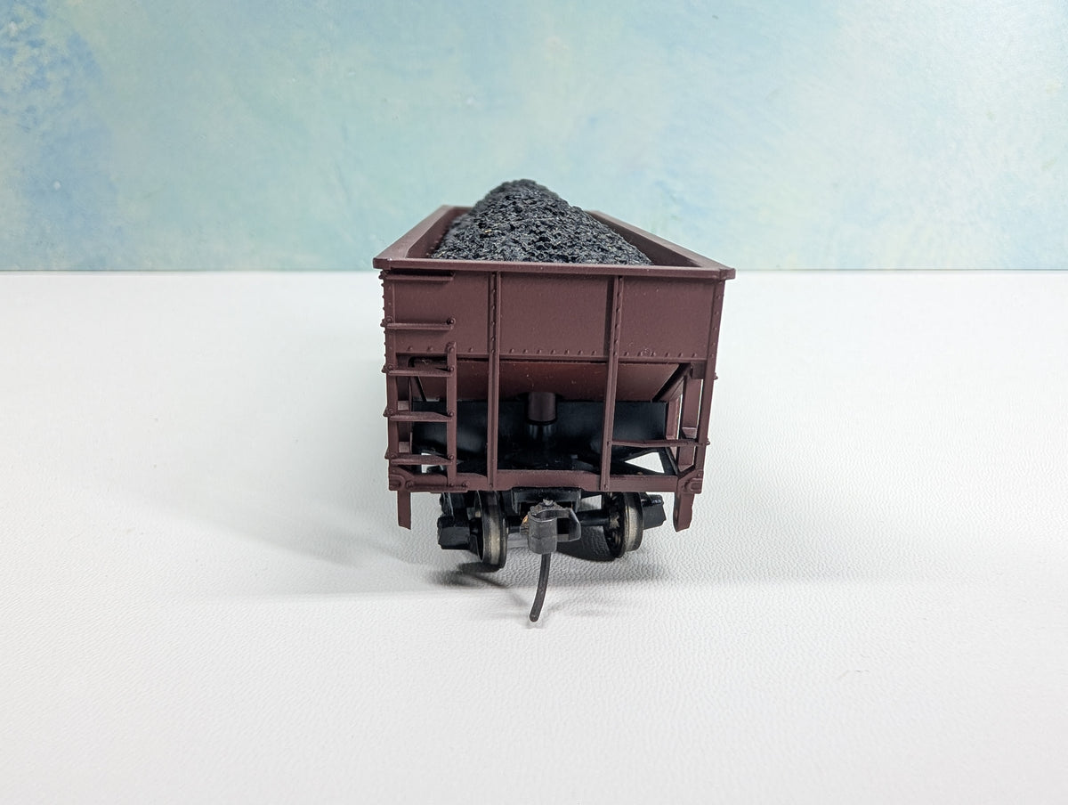 USED Athearn HO Scale 2 Bay Hopper w/ Load Western Maryland WM #16508 Metal Wheels