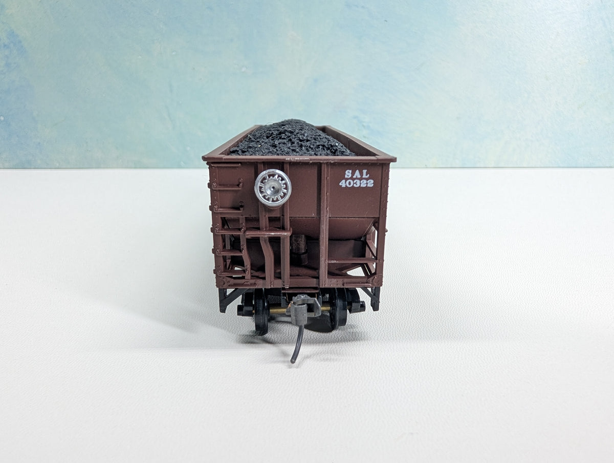 USED Stewart Hobbies HO Scale Hopper w/ Coal Load Seaboard SAL #40322