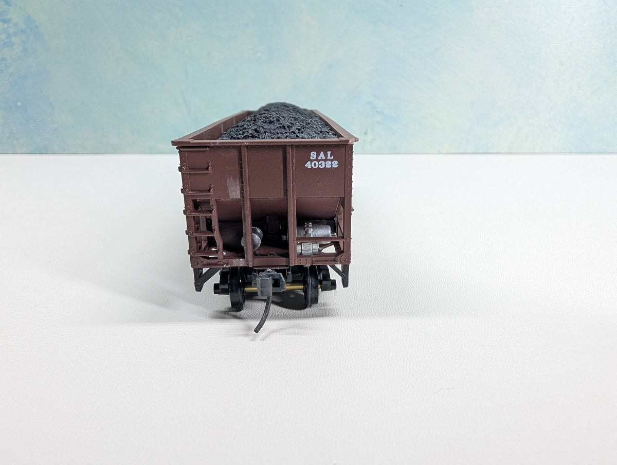 USED Stewart Hobbies HO Scale Hopper w/ Coal Load Seaboard SAL #40322