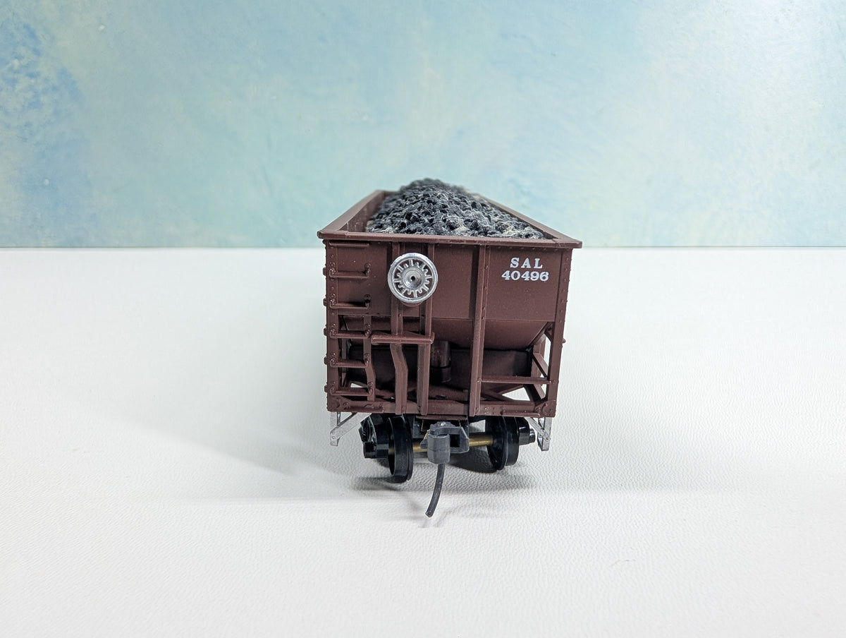 USED Stewart Hobbies HO Scale Hopper w/ Coal Load Seaboard SAL #40496