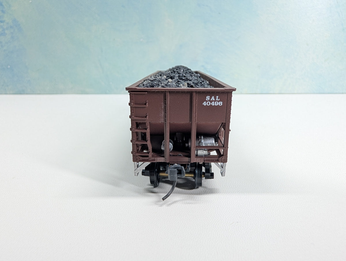 USED Stewart Hobbies HO Scale Hopper w/ Coal Load Seaboard SAL #40496