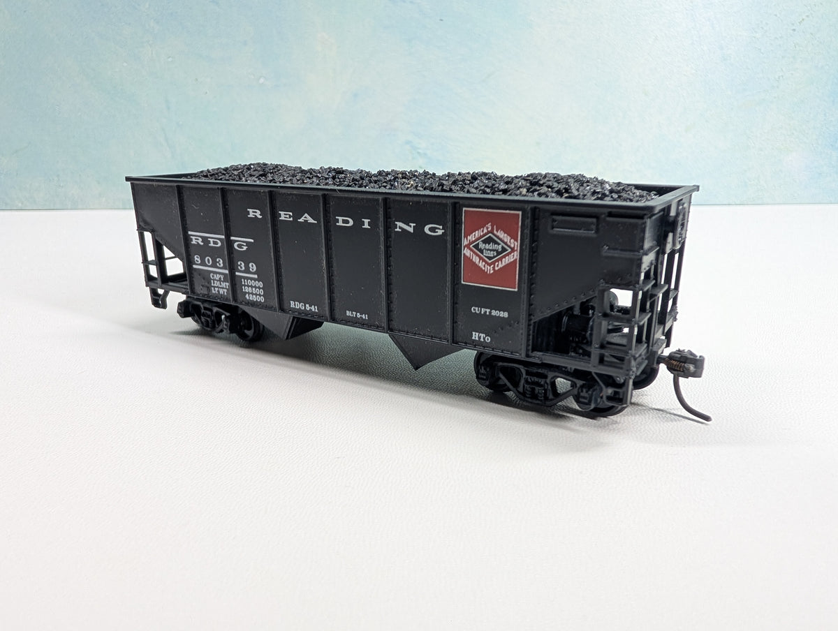 USED Athearn HO Scale Hopper w/ Coal Load Reading RDG #80339