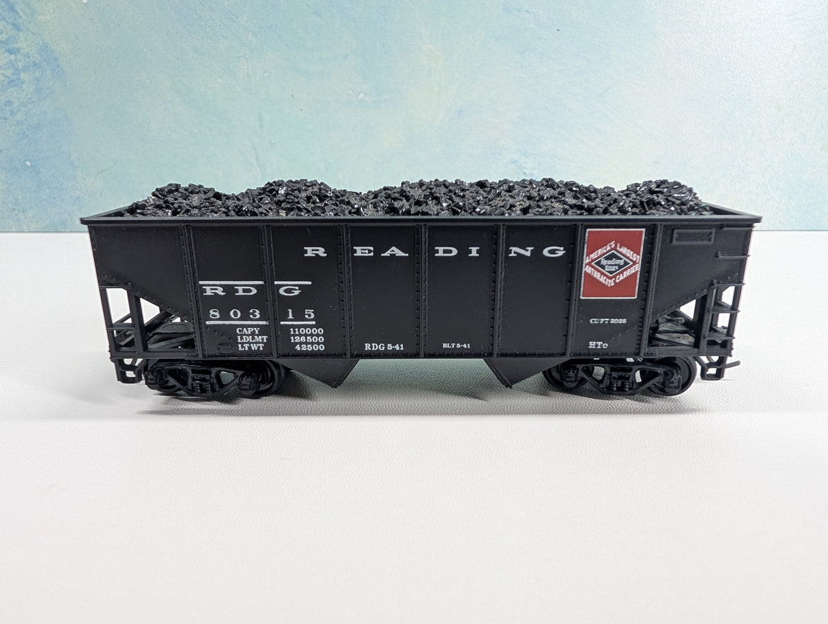 USED Athearn HO Scale Hopper w/ Coal Load Reading RDG #80315