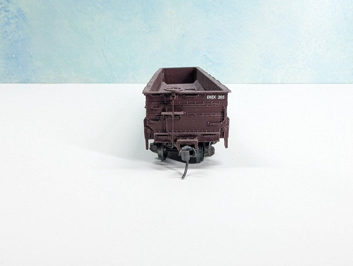 USED Ulrich HO Scale Drop Bottom Gondola Enterprise Railway Equipment Co. EREX #205 Metal Wheels