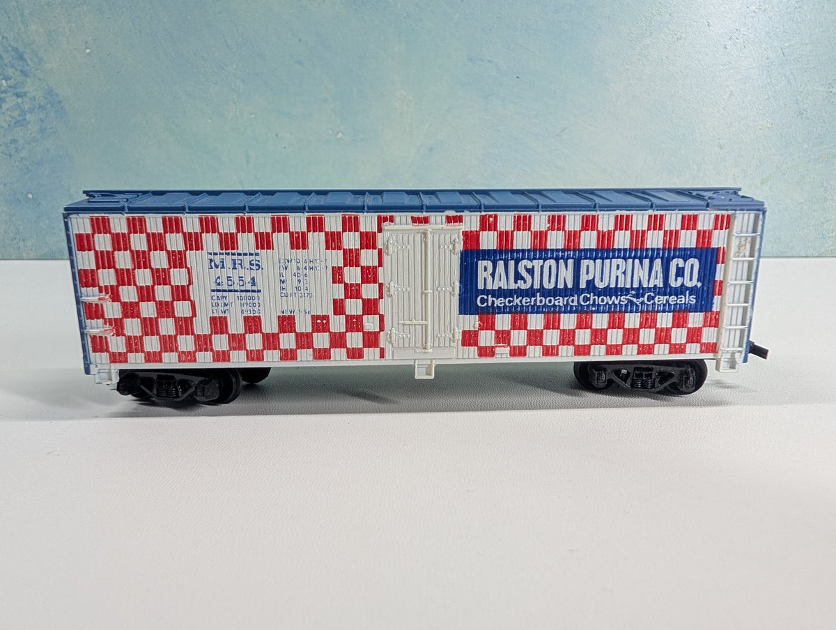 USED Tyco HO Scale Reefer Ralston Purina MRS #4554