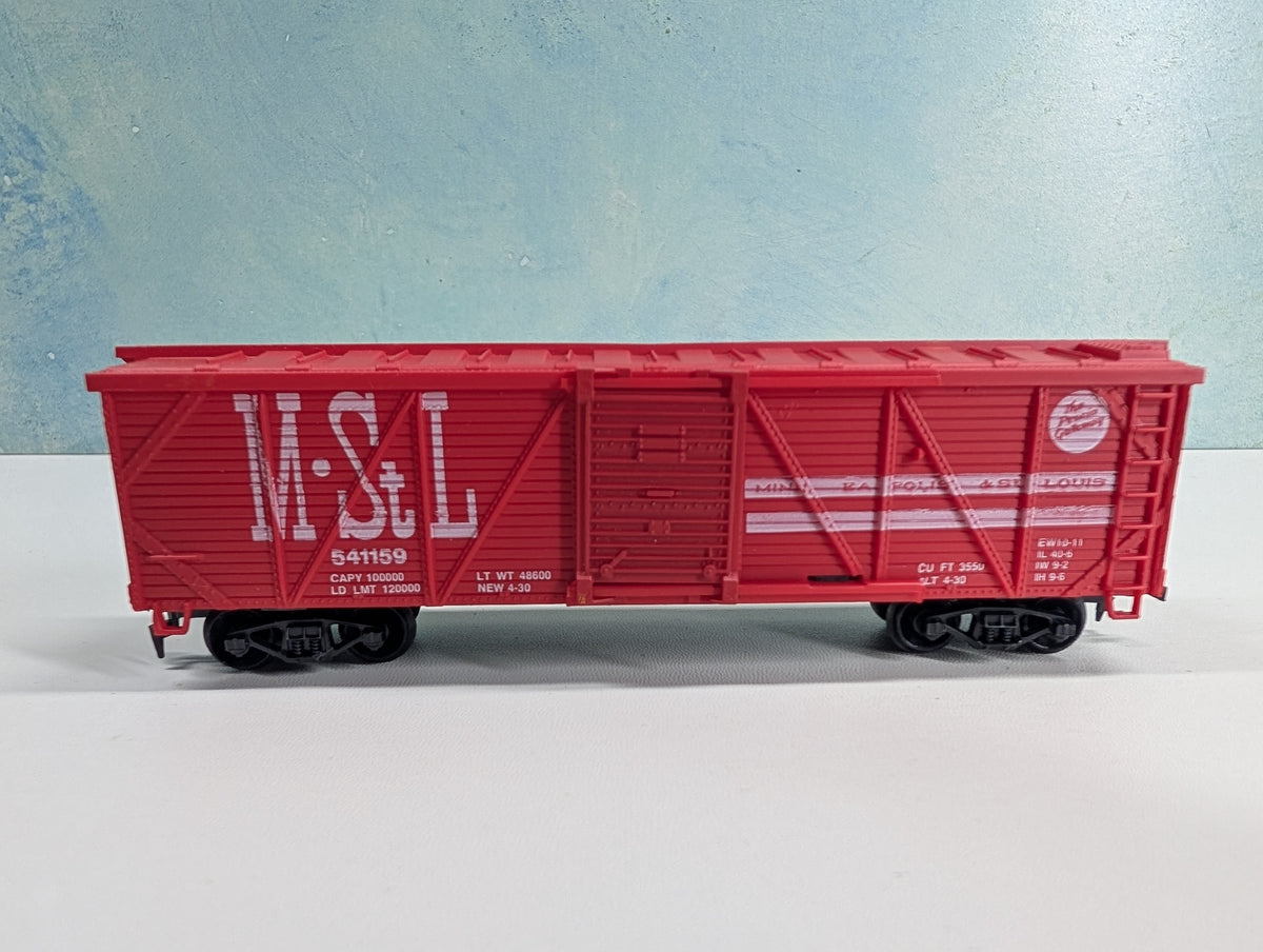 USED Life-Like HO Scale 40' Wooden Box Car Minneapolis & St Louis MStL #541159