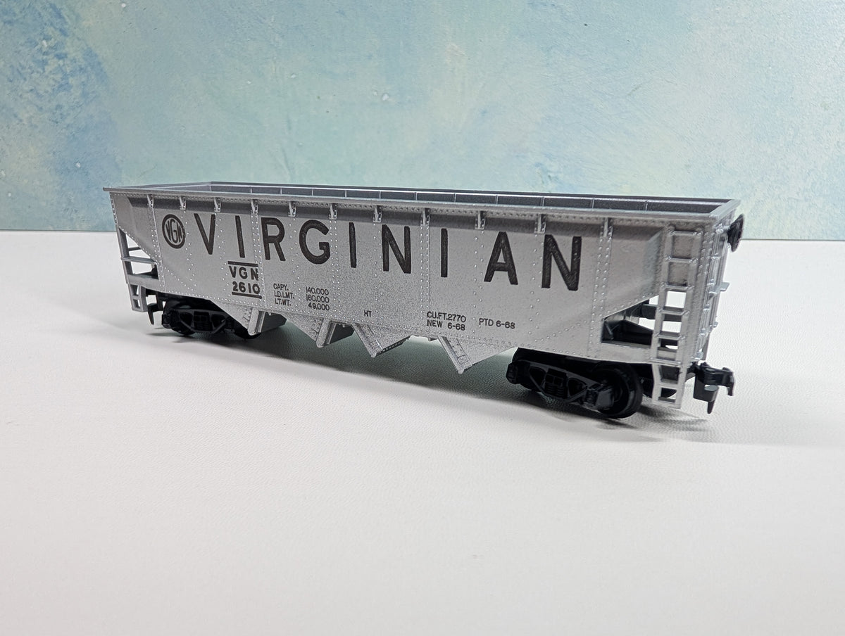 USED Tyco HO Scale Quad Hopper Virginian VGN #2610