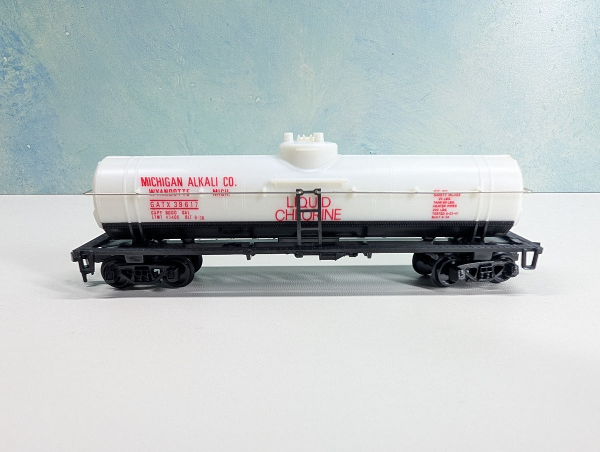 USED HO Scale Single Dome Tank Car Michigan Alkali Co GATX #39617