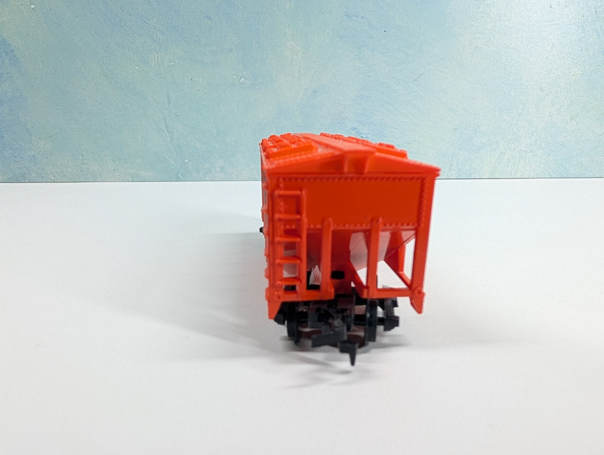 USED HO Scale 2 Bay Covered Hopper Rio Grande D&RGW #18350