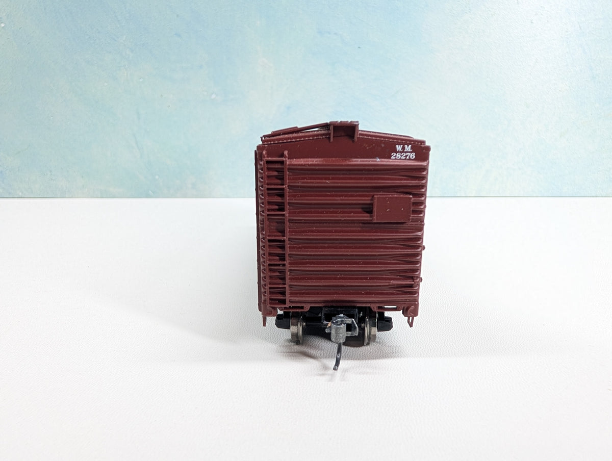USED HO Scale 40' Box Car Western Maryland WM #28276 Metal Wheels