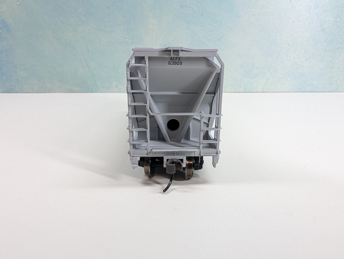 USED Atlas HO Scale 3560 Covered Hopper Watkins Salt ACFX #63909 Metal Wheels
